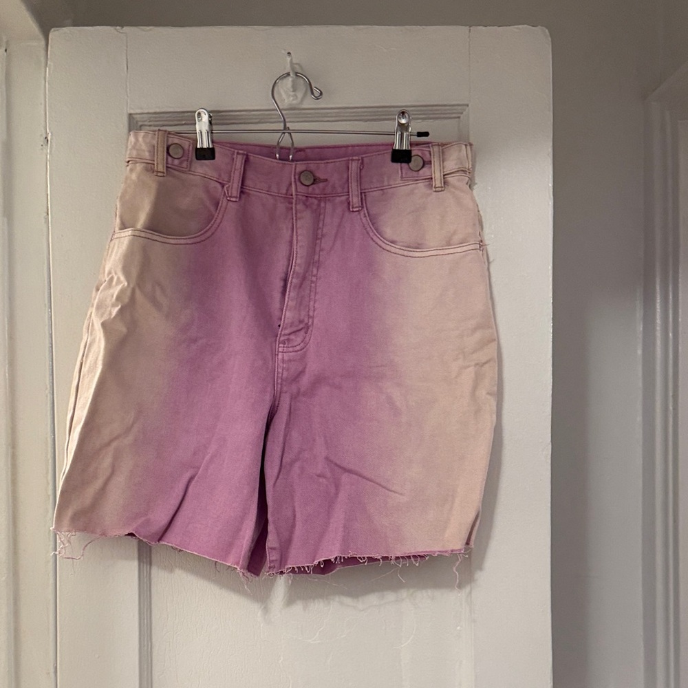 BDG Urban Outfitters - Pink and Cream Ombre Jean Shorts